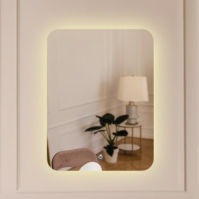 엠비언트 LED 거울 - 직사각